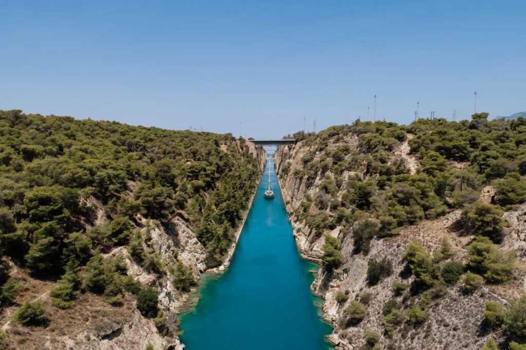 Xarifa: Vintage Schooner Passing Corinth Canal, photo 7