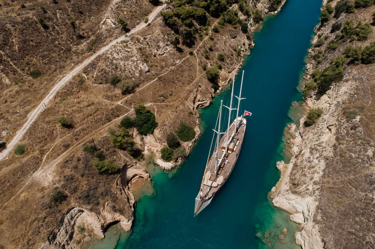 Corinth Canal Passage Photography