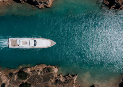 Corinth canal Yacht Photography
