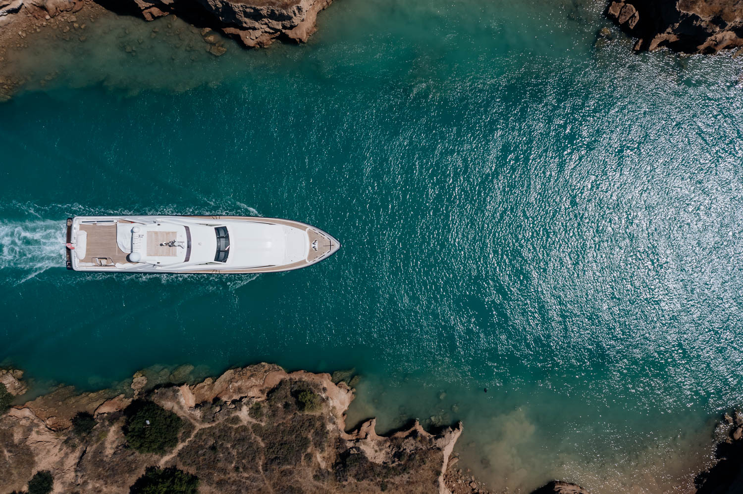 Corinth canal Yacht Photography