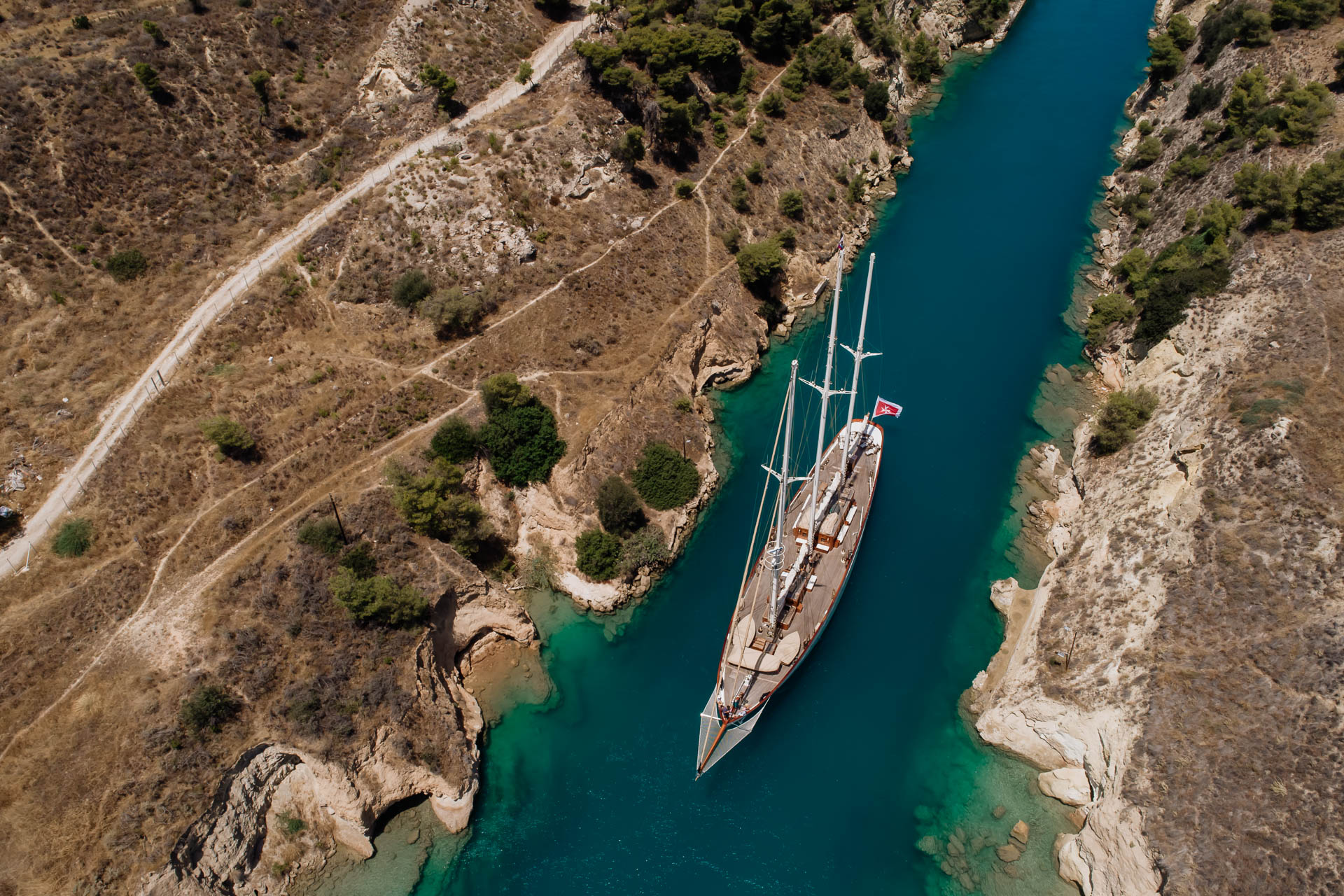 Corinth Canal Passage Photography